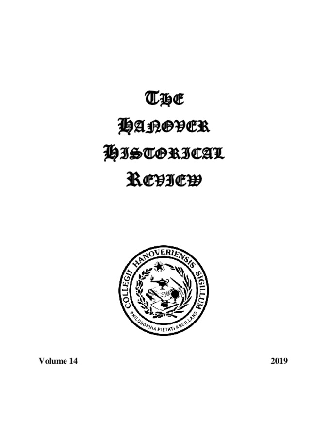 Hanover Historical Review, 2019, Volume 14 Thumbnail
