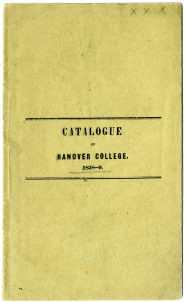 Academic Catalog, 1838-1839 Miniature