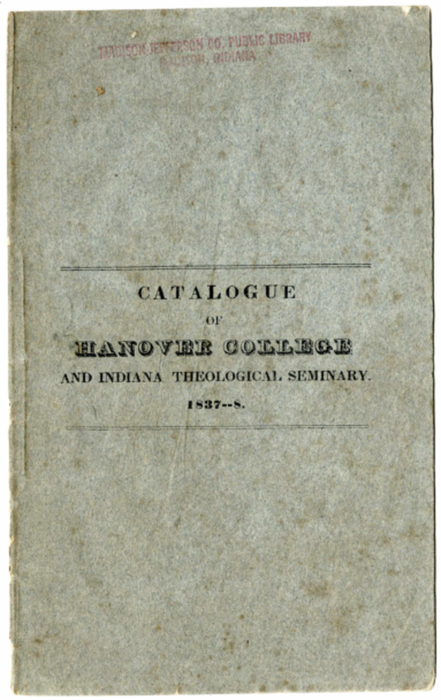Academic Catalog, 1837-1838 Miniature