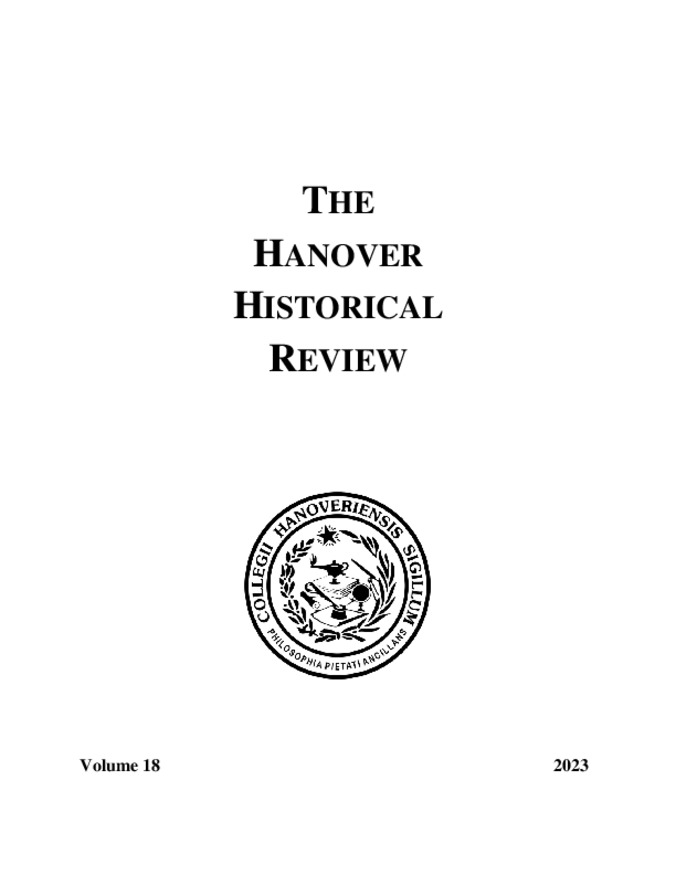 Hanover Historical Review, 2023, Volume 18 miniatura