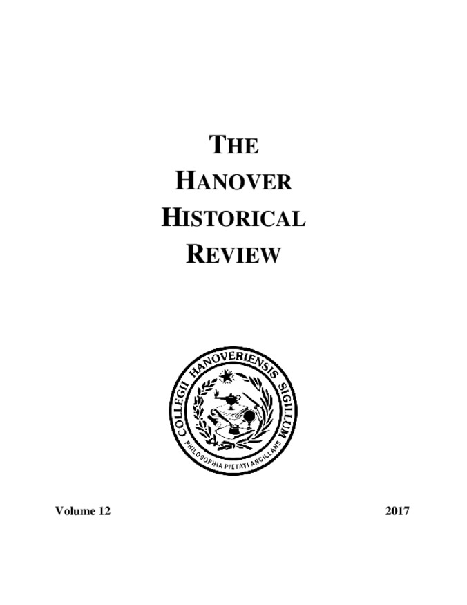 Hanover Historical Review, 2017, Volume 12 Thumbnail